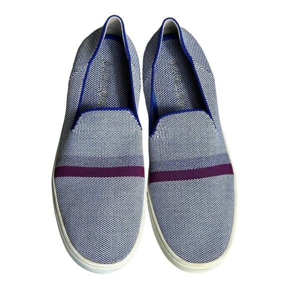 Rothy’s Slip On Reflective Stripe Sneakers Size 10.5